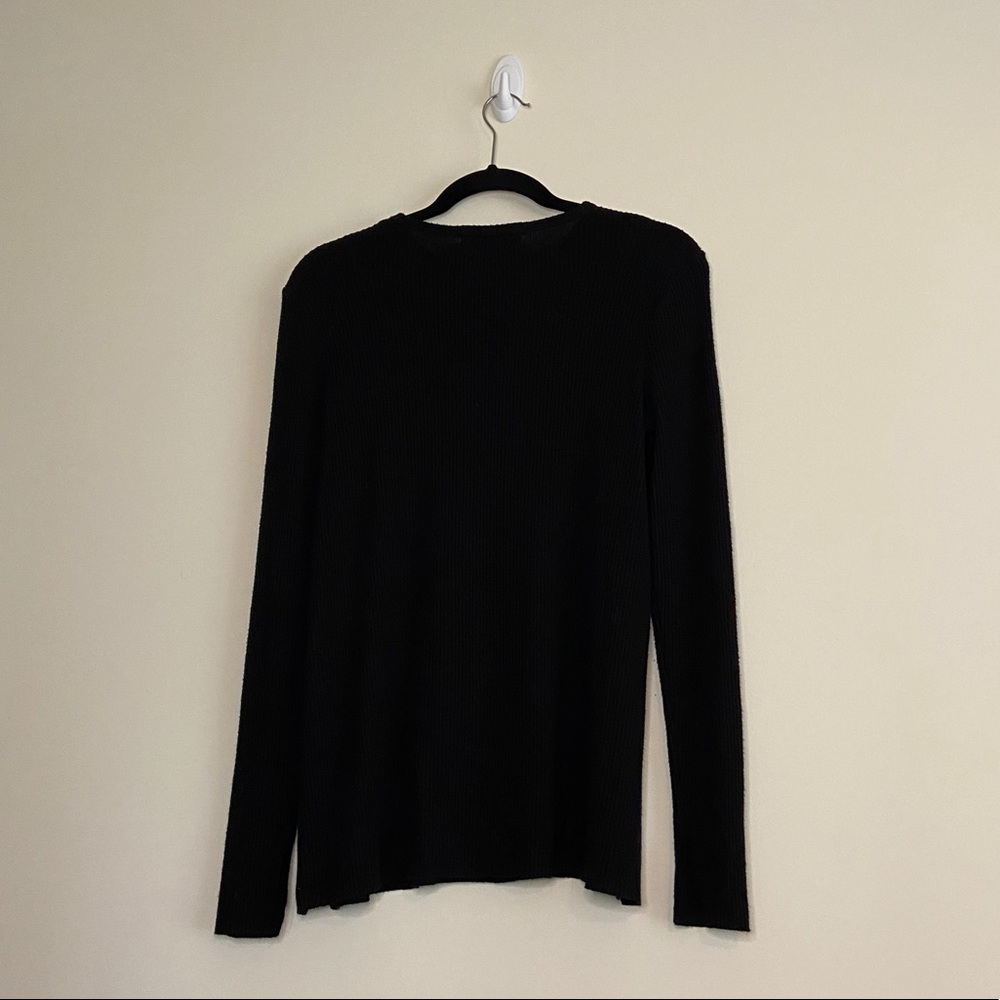 UO+PROJECT SOCIAL T Black Cutout Long Sleeve Top - Picture 10 of 10